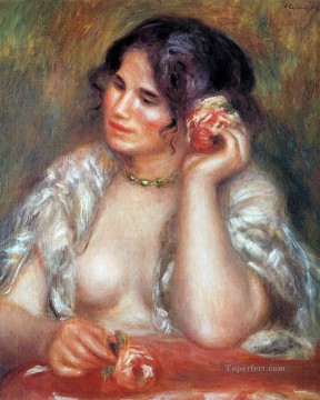 pierre - gabrielle with a rose Pierre Auguste Renoir